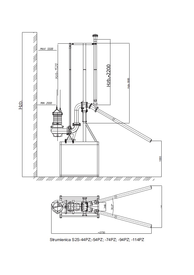 Aeration waterjets S2S-PZ